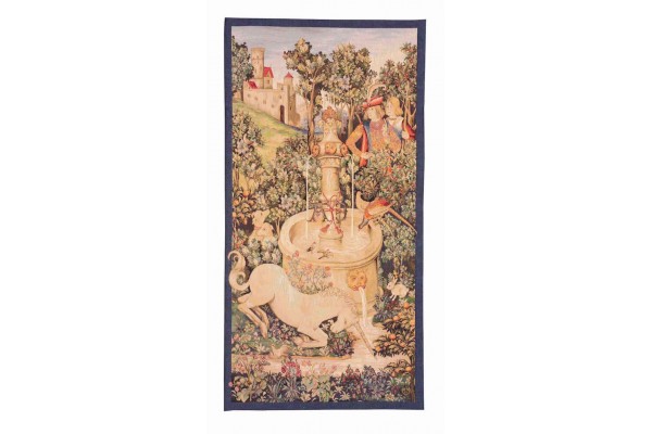 Gobelin tapisserie  - Licorne a la fontaine